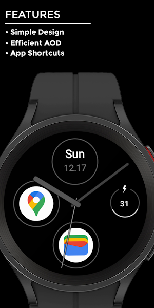 Night Output - watch face Screenshot 1
