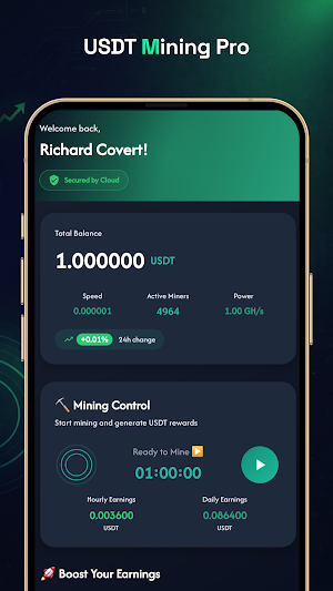 USDT Cloud Mining Screenshot 0