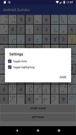 Android Sudoku Screenshot 0