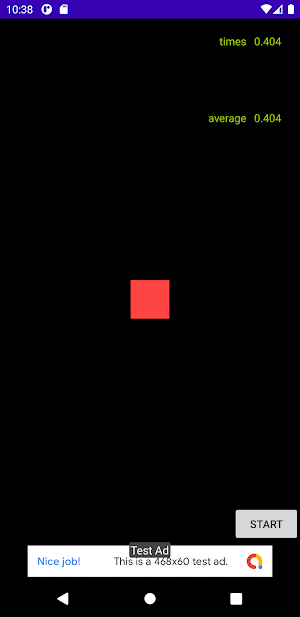 Reaction rate measurement Screenshot 0