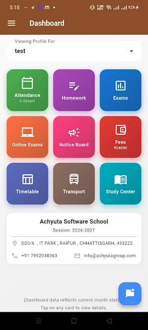 St. Teresa's Parent App Screenshot 1