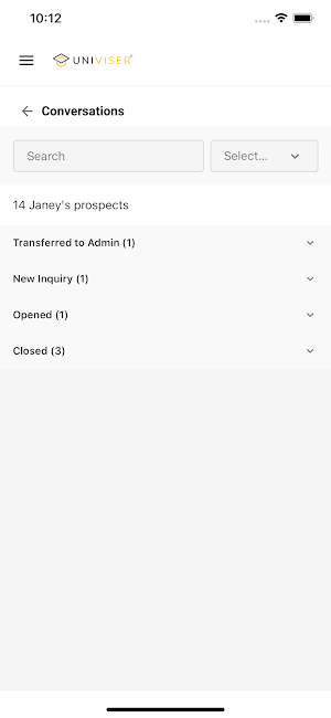 Univiser Admin Screenshot 3
