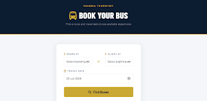 Chandia Transport Booking App Screenshot 3