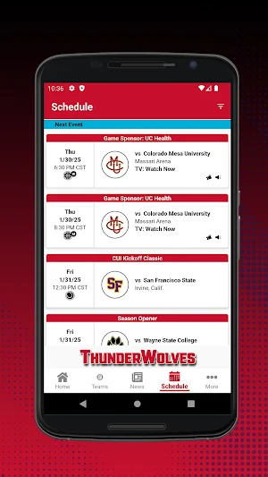 CSU Pueblo Athletics Screenshot 1