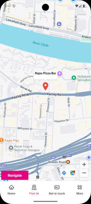 Rajas Pizza Bar Paisley Screenshot 2