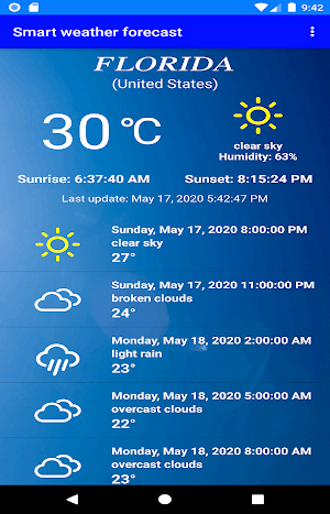 Smart weather forecast Screenshot 3