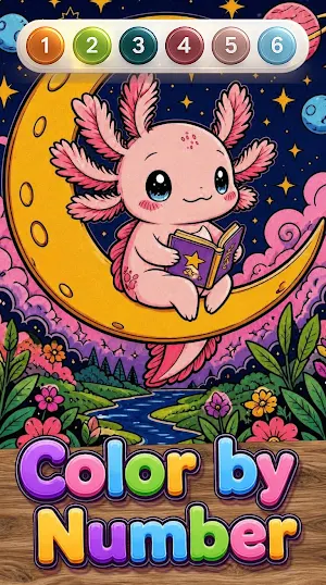 Axolotl Color by Number Screenshot 3