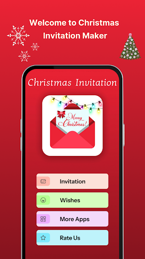 Christmas Invitation Maker Screenshot 0