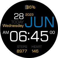 Key090 Digital Watch Face