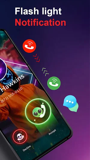 Flash Alert-Call SMS Flash App Screenshot 1