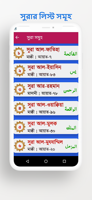 কুরআনের ৩৩টি প্রয়োজনীয় ছোটসুরা Screenshot 2