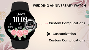 Wedding Anniversary Watch Face Screenshot 3