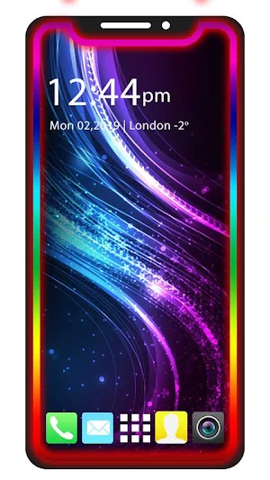 Border Light Live Wallpaper - LED Coler Border Screenshot 2