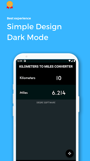 Kilometers to Miles Converter Screenshot 3