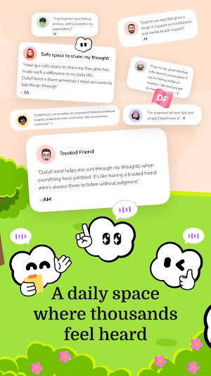 Daily Friend AI Talk & Stories Screenshot 1