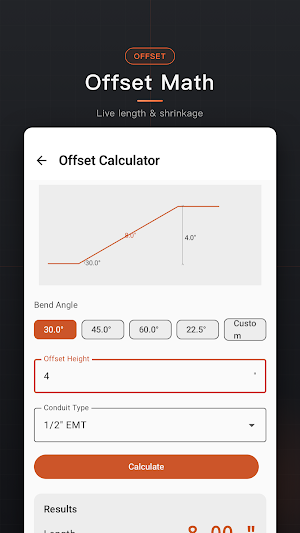 Electrician Conduit Bender Screenshot 1
