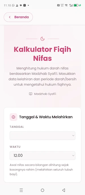 Ustadzah AI : Haid app Screenshot 3