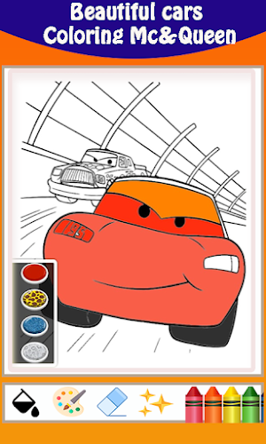 Lightning car Coloring book Screenshot 0
