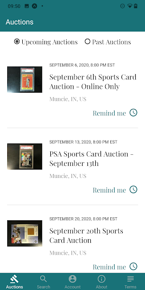 Gem-Mint Auctions Live Bidding Screenshot 0