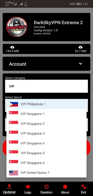 DarkSkyVPN Extreme 2 Screenshot 3