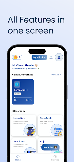 Gokul University Learning App Screenshot 2