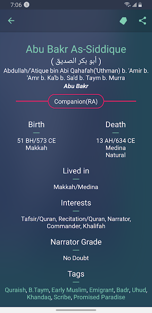 Muslim Scholars & Companions Screenshot 1