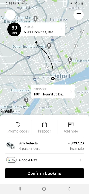 Metro Cab Detroit Screenshot 2