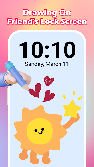 Draw Love: Lockscreen Drawing Screenshot 3