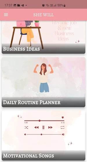 SHE WILL: Women Empowerment Screenshot 2