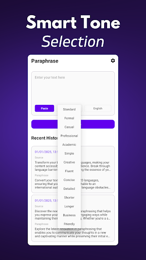 Paraphrase: Rewording Tool Screenshot 2