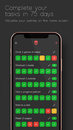 75 Hard Challenge Tracker Screenshot 3