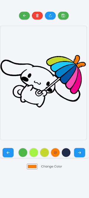 Cinnamoroll Sanrio coloring Screenshot 3