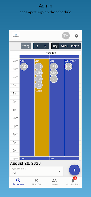 Milesoft Schedule Screenshot 2