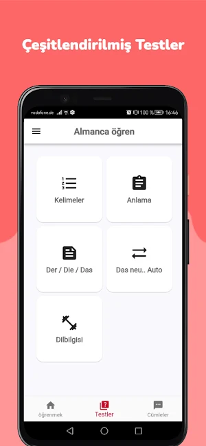 Almanca dilini öğren Screenshot 2
