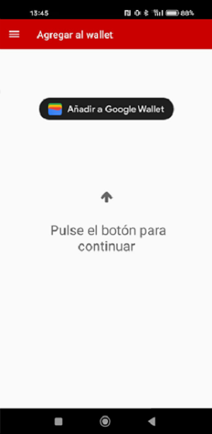 Tarjeta Transporte Virtual Screenshot 3