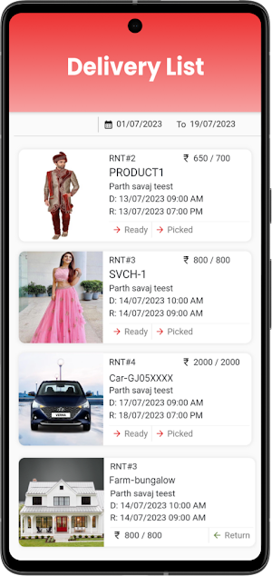 Rent Invoice Receipt Bill App Screenshot 2