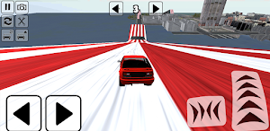 Car vs unfinished road crash Screenshot 3
