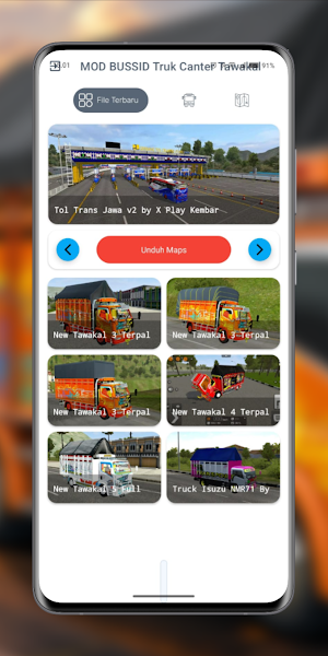 MOD BUSSID Truk Canter Tawakal Screenshot 2