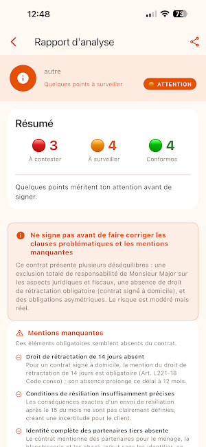 VigieContrat Screenshot 3