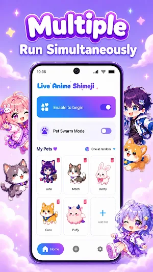 Anime Shimeji: Live Screen Pet Screenshot 0