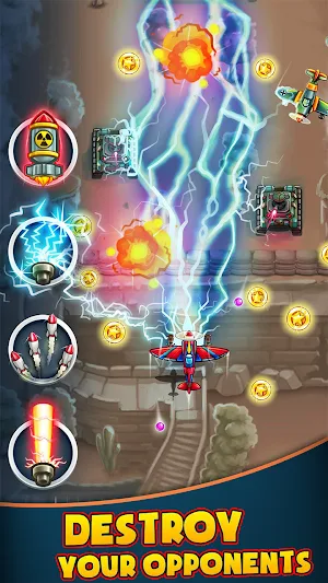 Sky Force: Combat Attack Space Shooting Screenshot 1