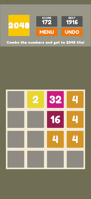 Classic Puzzle Game 2048 Screenshot 0