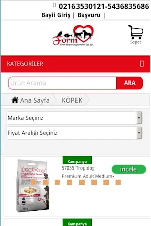 FormPet Evcil Hayvan Ürünleri Screenshot 2