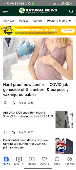 NaturalNews APP Screenshot 2