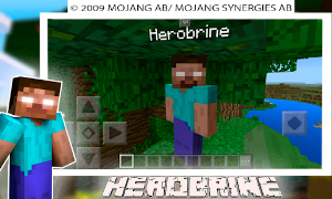 Herobrine Mod for MCPE. Maps & Addons Minecraft PE Screenshot 0