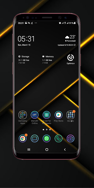 Gold And Black Wallpaper Screenshot 2