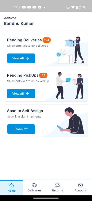 HB Delivery App Screenshot 0