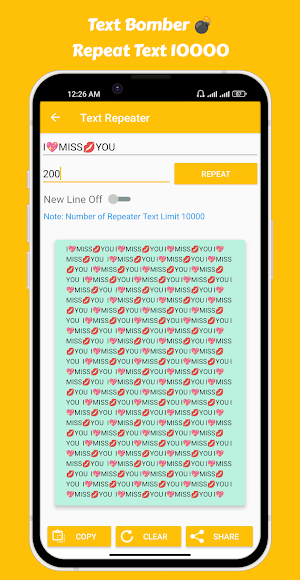 Text Repeater : Repeat Text Screenshot 1