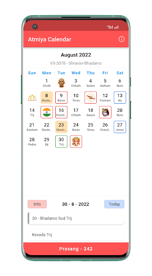 Atmiya Calendar Screenshot 1
