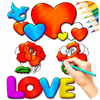 Love Coloring & Doodle Paint